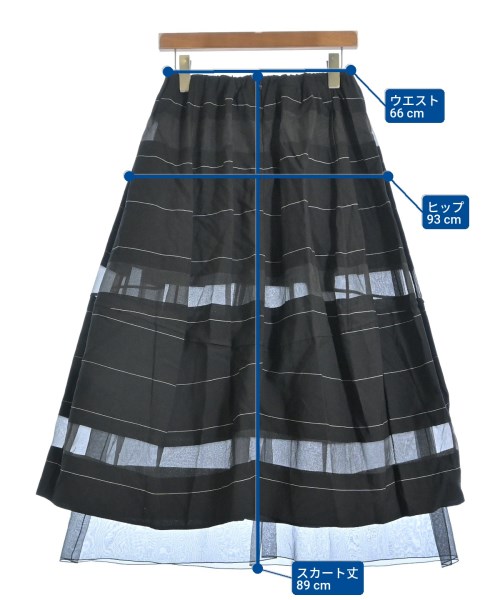 BLAMINK（ブラミンク）ロング・マキシ丈スカート 黒 サイズ:36(S位) レディース/2200625531066