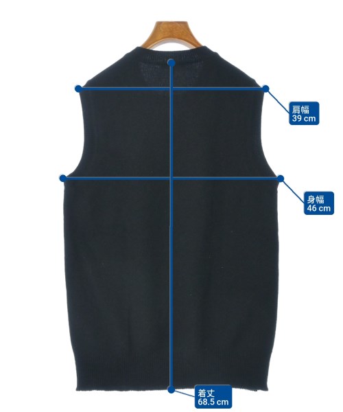 BLAMINK（ブラミンク）ベスト 黒 サイズ:38(M位) レディース/2200643389021