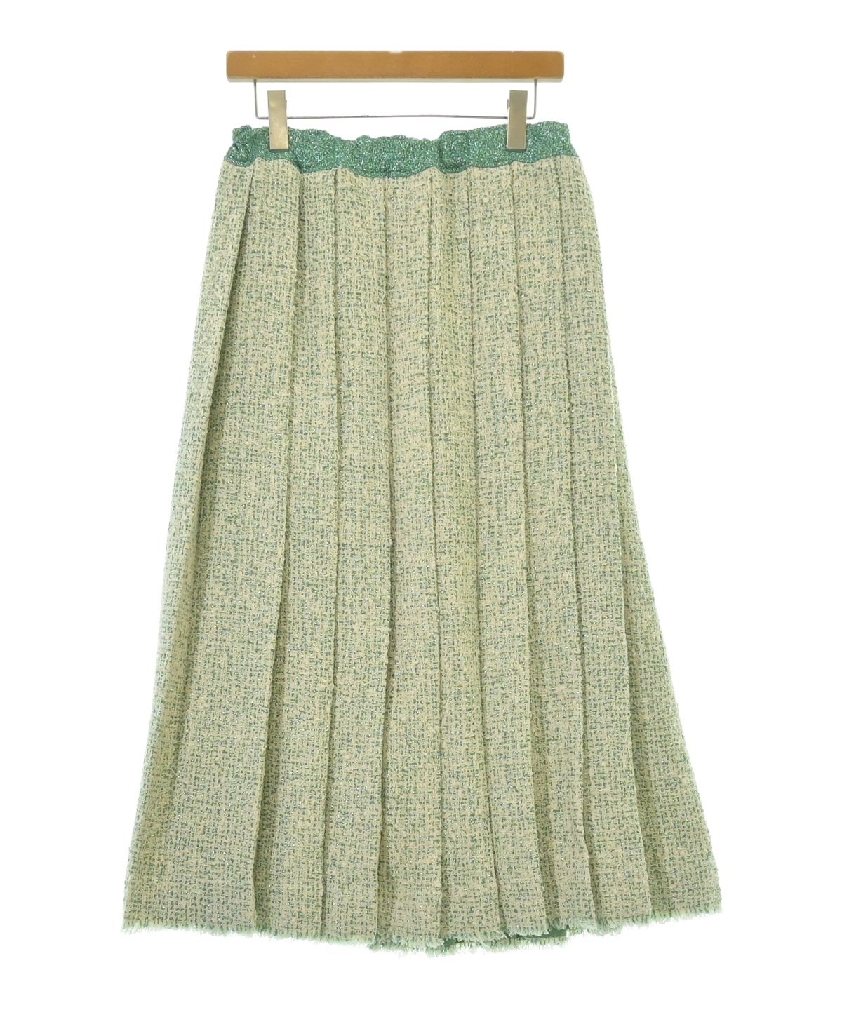 新品 BLAMINK ブラミンク ベンツロング フレアースカート38 ベージュ BLAMINK（ブラミンク）ロング・マキシ丈スカート ベージュ