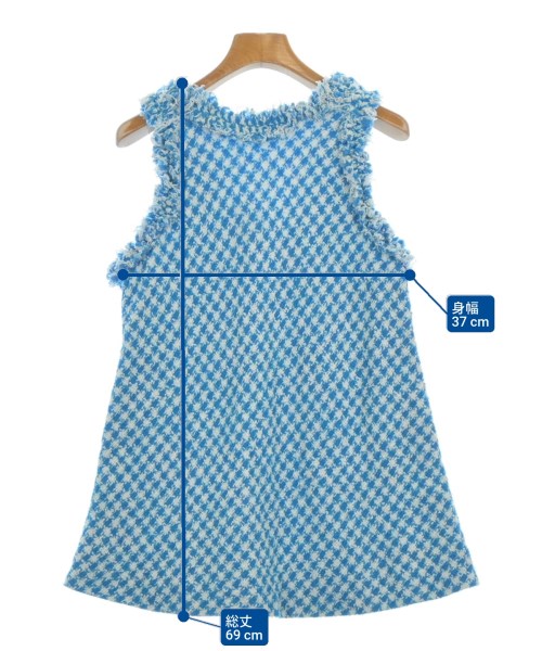 BLAMINK（ブラミンク）ベスト 青 サイズ:36(S位) レディース/2200613743211