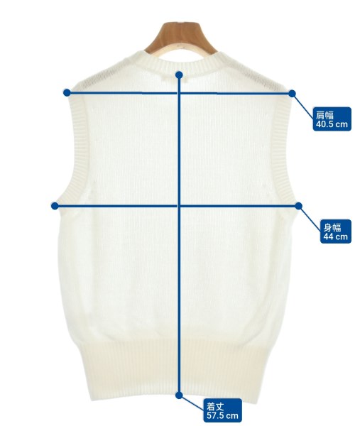 BLAMINK（ブラミンク）ベスト 白 サイズ:38(M位) レディース/2200614675412