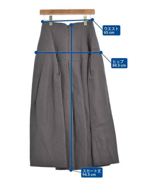 BLAMINK（ブラミンク）ロング・マキシ丈スカート グレー サイズ:38(M位) レディース/2200670303373