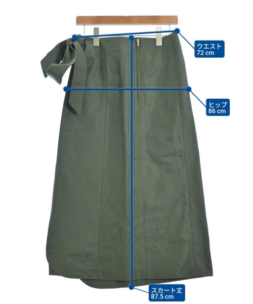 BLAMINK（ブラミンク）ロング・マキシ丈スカート 緑 サイズ:38(M位) レディース/2200670303403