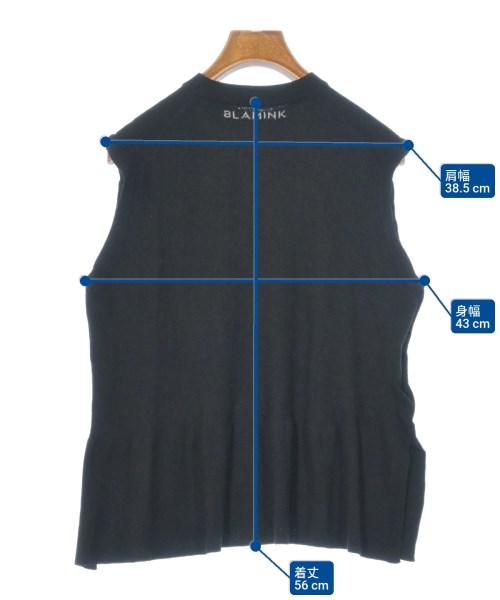 BLAMINK（ブラミンク）ベスト/ノースリーブ 黒 サイズ:-(M位) レディース/2200673976048