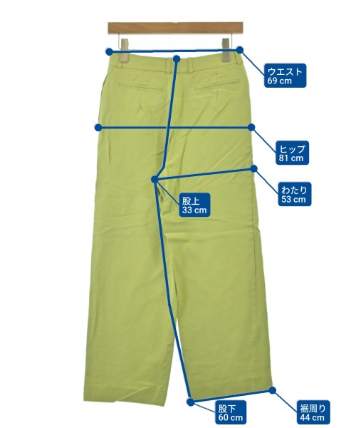 BLAMINK（ブラミンク）スラックス 緑 サイズ:38(M位) レディース/2200670782161