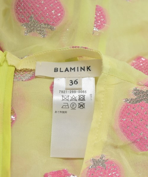 BLAMINK（ブラミンク）ブラウス 黄 サイズ:36(S位) レディース/2200709658085