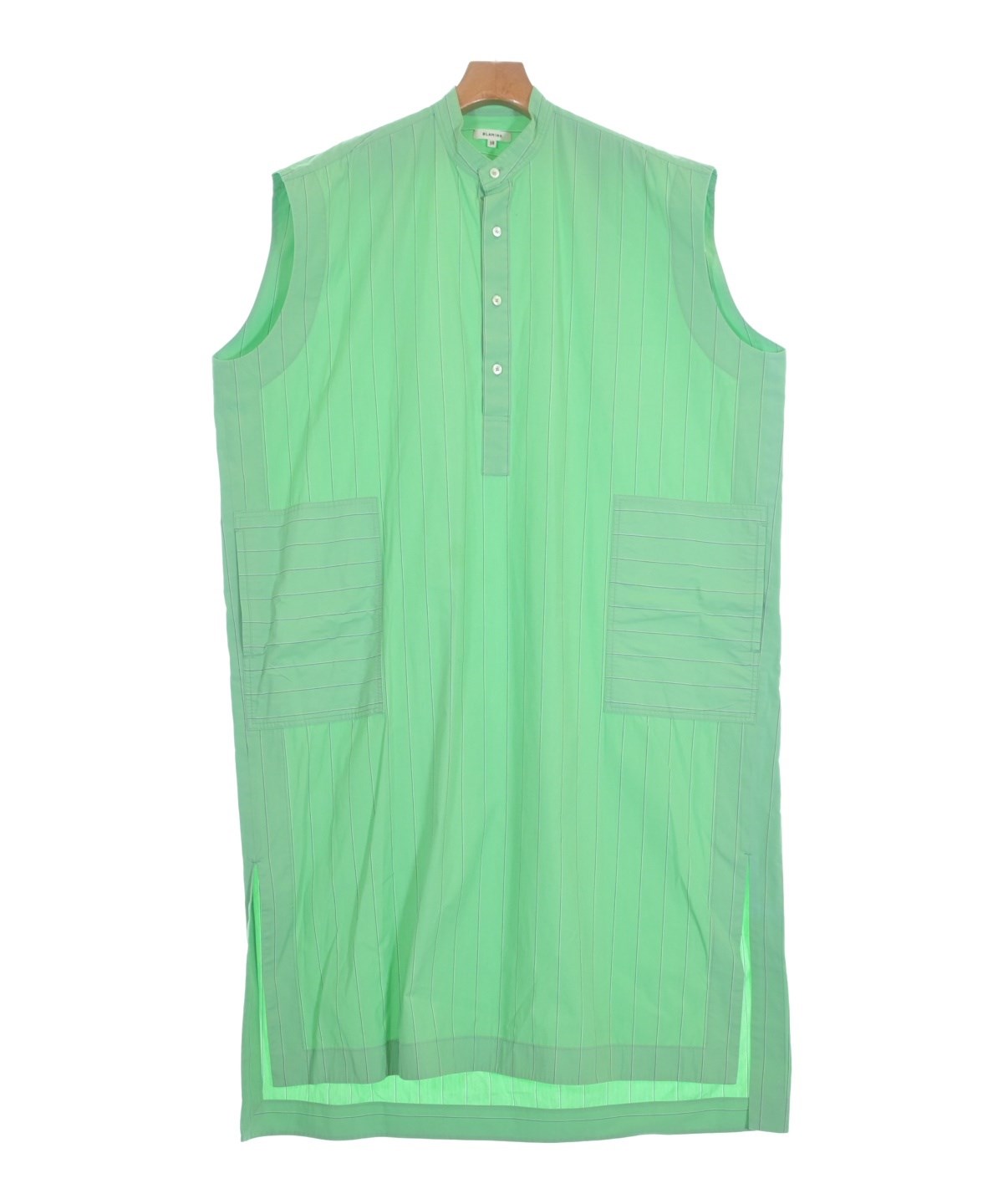 BLAMINK（ブラミンク）シャツワンピース 緑 サイズ:38(M位) レディース