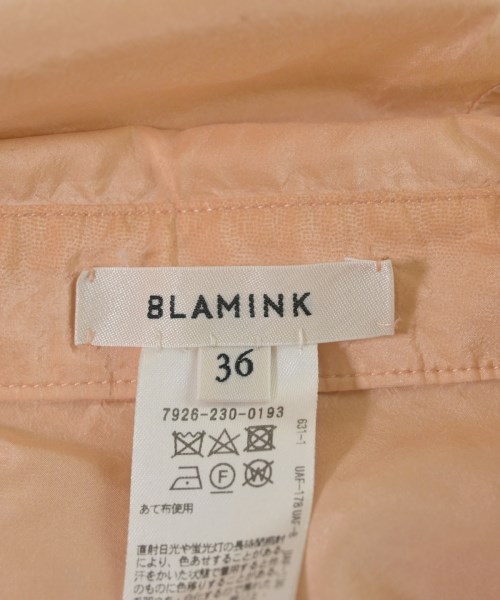 BLAMINK（ブラミンク）シャツワンピース オレンジ サイズ:36(S位) レディース/2200641993039