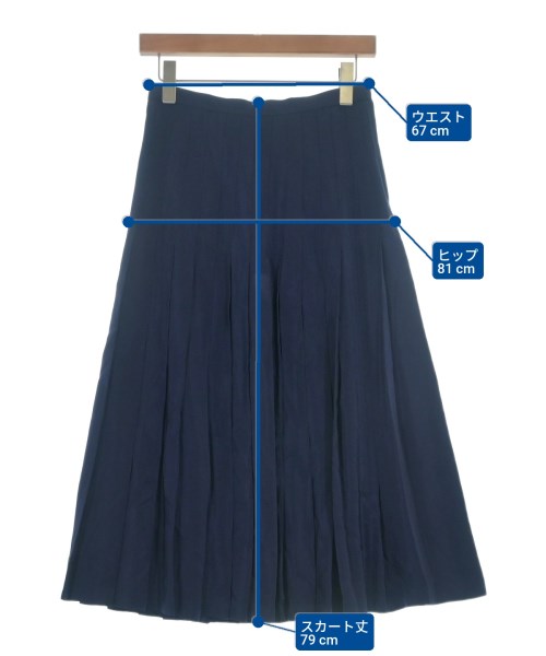 BLAMINK（ブラミンク）ひざ丈スカート 紺 サイズ:36(S位) レディース/2200652160031