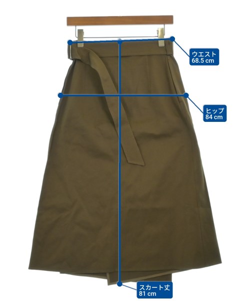 BLAMINK（ブラミンク）ロング・マキシ丈スカート カーキ サイズ:36(S位) レディース/2200660962023