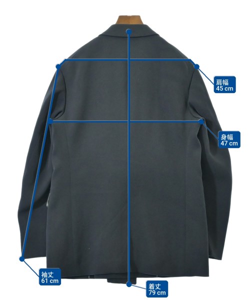 BLAMINK（ブラミンク）テーラードジャケット グレー サイズ:38(M位) レディース/2200662100058