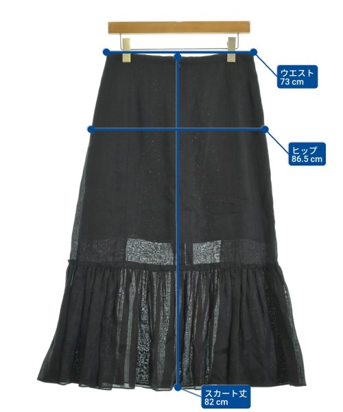 BLAMINK（ブラミンク）ロング・マキシ丈スカート 黒 サイズ:38(M位) レディース/2200661186206