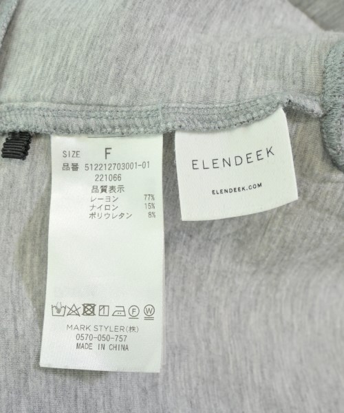 ELENDEEK（エレンディーク）パーカー グレー サイズ:F レディース/2200634876059