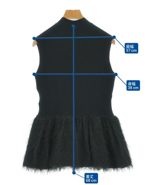 ELENDEEK（エレンディーク）ベスト/ノースリーブ 黒 サイズ:F レディース/2200627844027