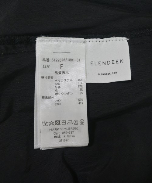 ELENDEEK（エレンディーク）ニット・セーター 黒 サイズ:F レディース/2200625110216