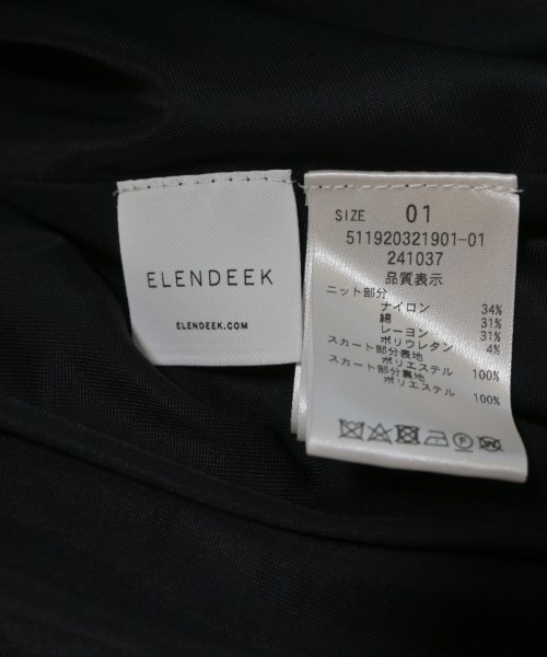 ELENDEEK（エレンディーク）ワンピース 黒 サイズ:1(S位) レディース/2200615649078