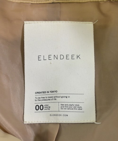 ELENDEEK（エレンディーク）ダウンジャケット/ダウンベスト ベージュ サイズ:F レディース/2200616860120