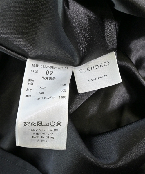 ELENDEEK（エレンディーク）ひざ丈スカート 黒 サイズ:2(M位) レディース/2200612606050