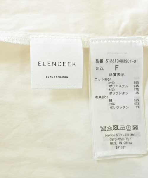ELENDEEK（エレンディーク）ブラウス 白 サイズ:F レディース/2200613957014