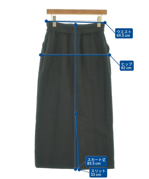 ELENDEEK（エレンディーク）ロング・マキシ丈スカート グレー サイズ:2(M位) レディース/2200670961122