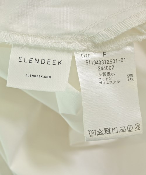 ELENDEEK（エレンディーク）シャツワンピース 白 サイズ:F レディース/2200674275027