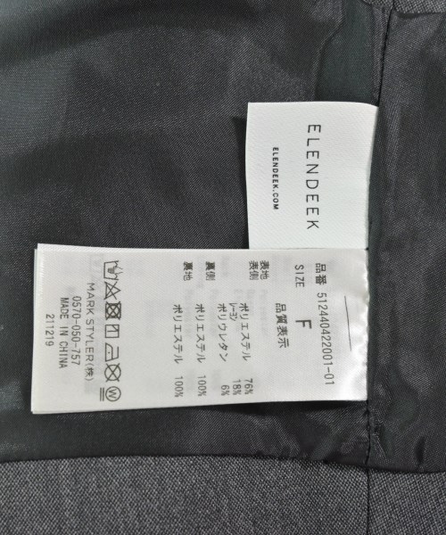 ELENDEEK（エレンディーク）ベスト グレー サイズ:F レディース/2200676112153