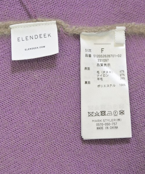 ELENDEEK（エレンディーク）ニット・セーター 茶 サイズ:F レディース/2200677576039