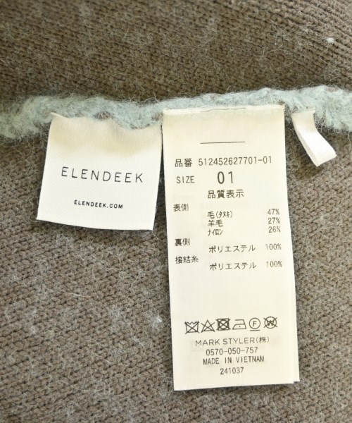 ELENDEEK（エレンディーク）カーディガン 青 サイズ:1(S位) レディース/2200695598044