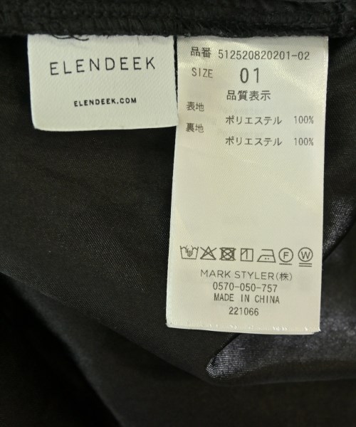ELENDEEK（エレンディーク）ロング・マキシ丈スカート 黒 サイズ:1(S位) レディース/2200699900041