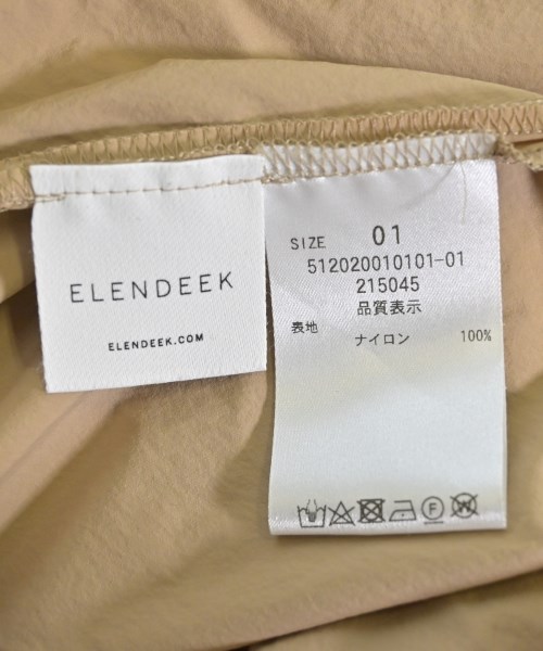 ELENDEEK（エレンディーク）シャツワンピース ベージュ サイズ:1(S位) レディース/2200650372047