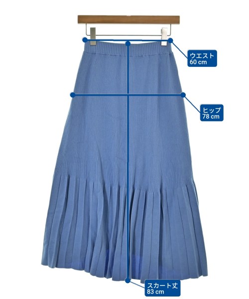ELENDEEK（エレンディーク）ロング・マキシ丈スカート 青 サイズ:F レディース/2200652542042