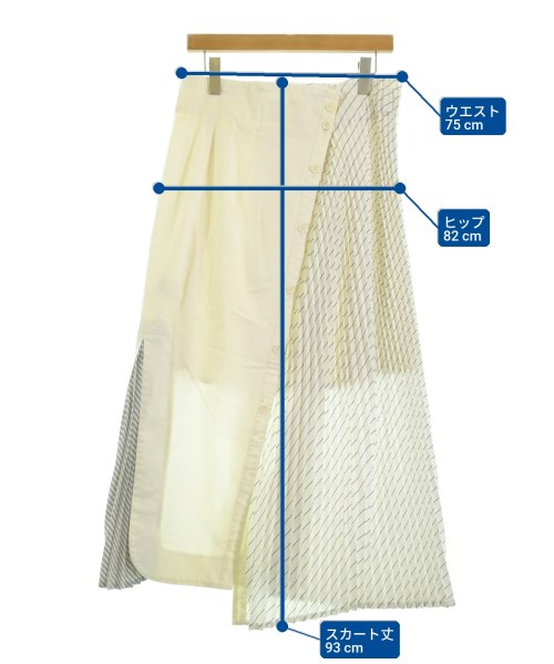ELENDEEK（エレンディーク）ロング・マキシ丈スカート 白 サイズ:02(M位) レディース/2200658143069