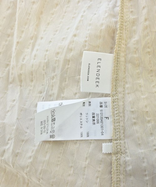 ELENDEEK（エレンディーク）ブラウス ベージュ サイズ:F レディース/2200653811253