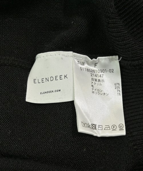 ELENDEEK（エレンディーク）ニット・セーター 黒 サイズ:F レディース/2200662282044