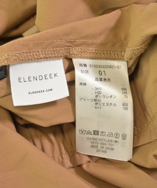 ELENDEEK（エレンディーク）ワンピース ベージュ サイズ:1(S位) レディース/2200712849128