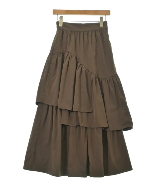 ELENDEEK(エレンディーク)ロング・マキシ丈スカート 茶 サイズ:2(M位)/2200632683055