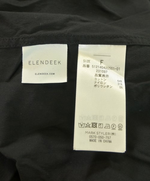 ELENDEEK（エレンディーク）ブラウス 黒 サイズ:F レディース/2200649286089