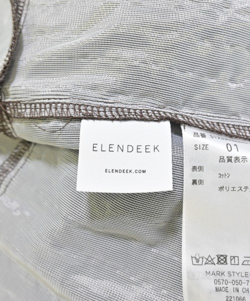 ELENDEEK（エレンディーク）ワンピース 茶 サイズ:1(S位) レディース/2200700050062