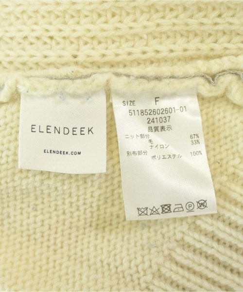 ELENDEEK（エレンディーク）ニット・セーター 白 サイズ:F レディース/2200703863010