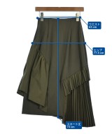 ELENDEEK（エレンディーク）ロング・マキシ丈スカート カーキ サイズ:1(S位) レディース/2200702309038