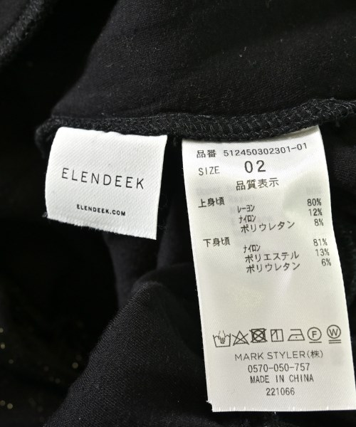 ELENDEEK（エレンディーク）ワンピース 黒 サイズ:2(M位) レディース/2200662072027