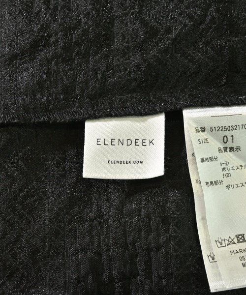 ELENDEEK（エレンディーク）ワンピース 黒 サイズ:1(S位) レディース/2200728900035
