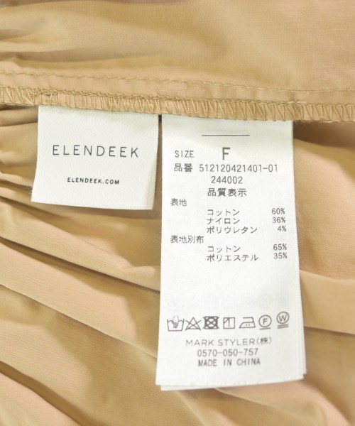ELENDEEK（エレンディーク）ブラウス ベージュ サイズ:F レディース/2200726563164