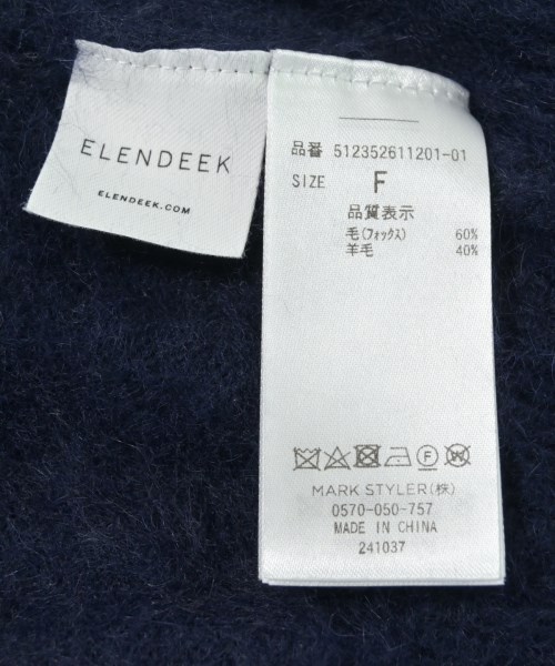 ELENDEEK（エレンディーク）ニット・セーター 紺 サイズ:F レディース/2200736760034