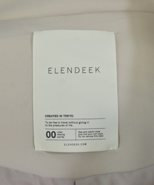 ELENDEEK（エレンディーク）ノーカラージャケット ベージュ サイズ:F レディース/2200716030072