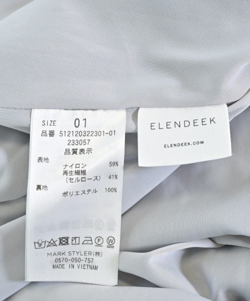 ELENDEEK（エレンディーク）ワンピース 青 サイズ:01(S位) レディース/2200679785026