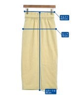 ELENDEEK（エレンディーク）ロング・マキシ丈スカート 黄 サイズ:01(S位) レディース/2200679785064