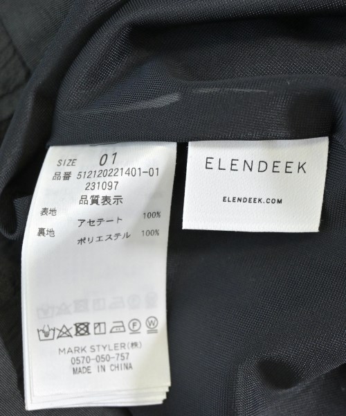 ELENDEEK（エレンディーク）ロング・マキシ丈スカート 黒 サイズ:01(S位) レディース/2200679785071