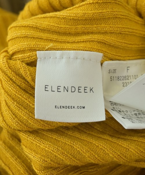 ELENDEEK（エレンディーク）ニット・セーター 黄 サイズ:F レディース/2200684473062