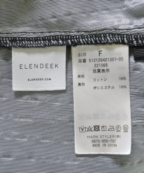 ELENDEEK（エレンディーク）ブラウス 黒 サイズ:F レディース/2200687836017